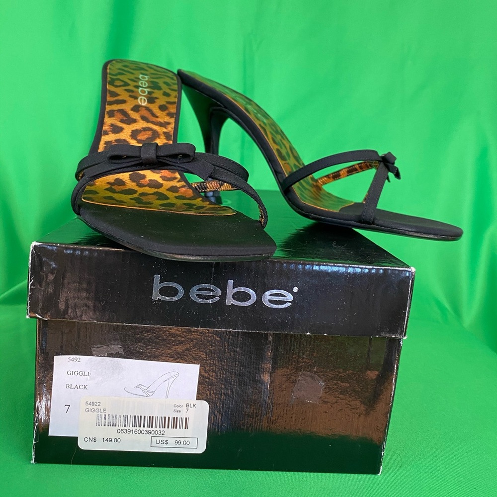 Bebe Slip On Heels Size 7